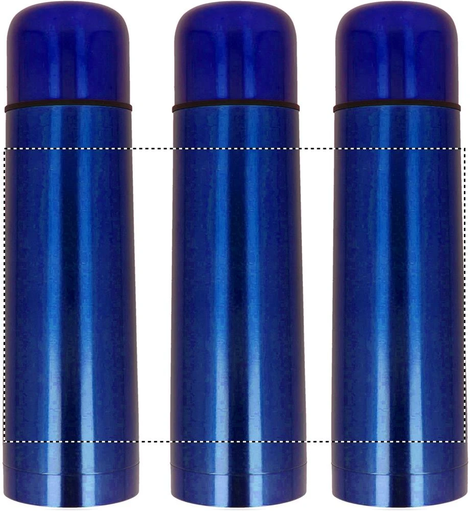 Termoska – modrá – tlačová plocha – 360 LASER