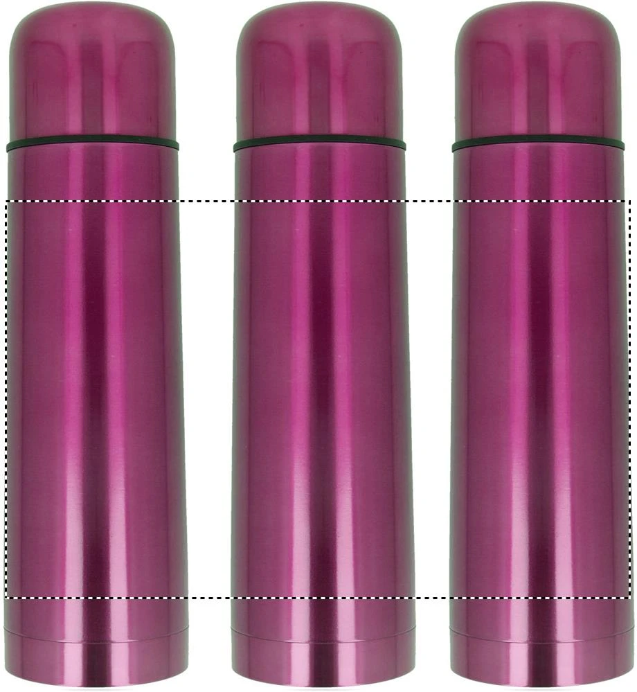 Termoska – fuchsiová – tlačová plocha – 360 LASER