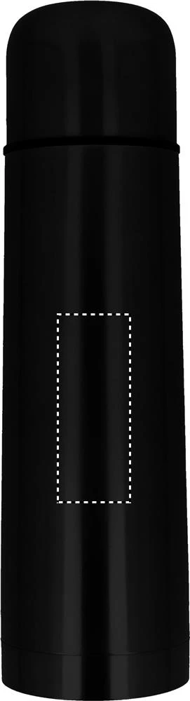 Termoska – černá – tlačová plocha – BOTTLE FRONT