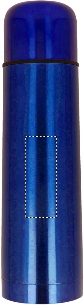 Termoska – modrá – tlačová plocha – BOTTLE FRONT
