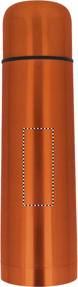 Termoska – oranžová – tlačová plocha – BOTTLE FRONT
