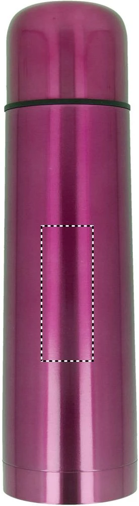 Termoska – fuchsiová – tlačová plocha – BOTTLE FRONT