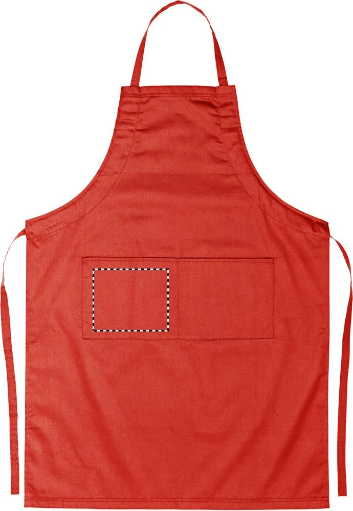 Nastaviteľná kuchynská zástera – tlačová plocha – FRONT POCKET RIGHT
