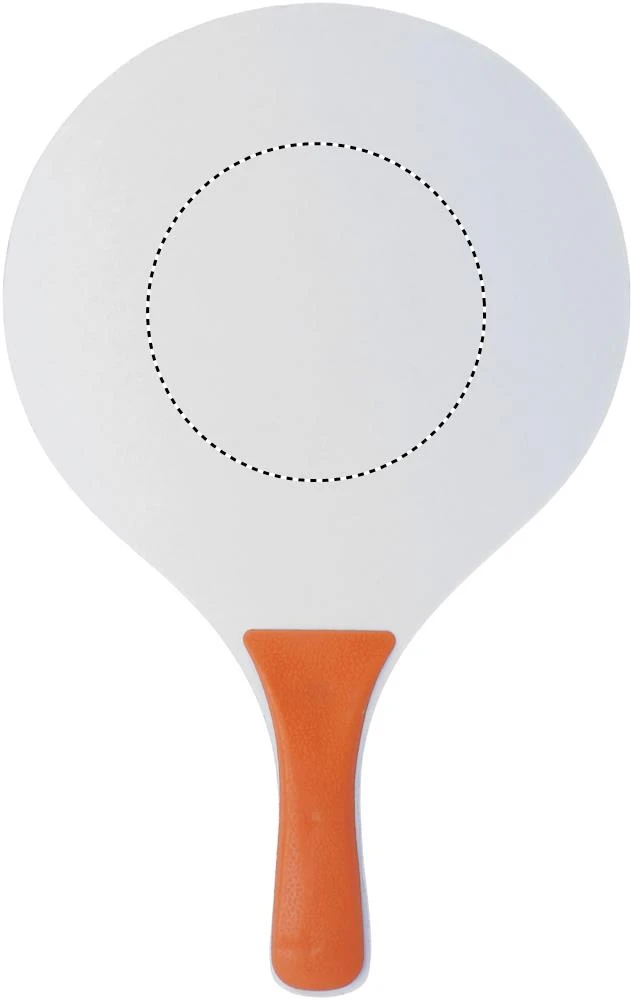 Set pre plážový tenis – oranžová – tlačová plocha – RACKET 1 SCREEN