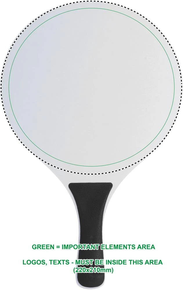 Set pre plážový tenis – černá – tlačová plocha – RACKET 2 BACK PD