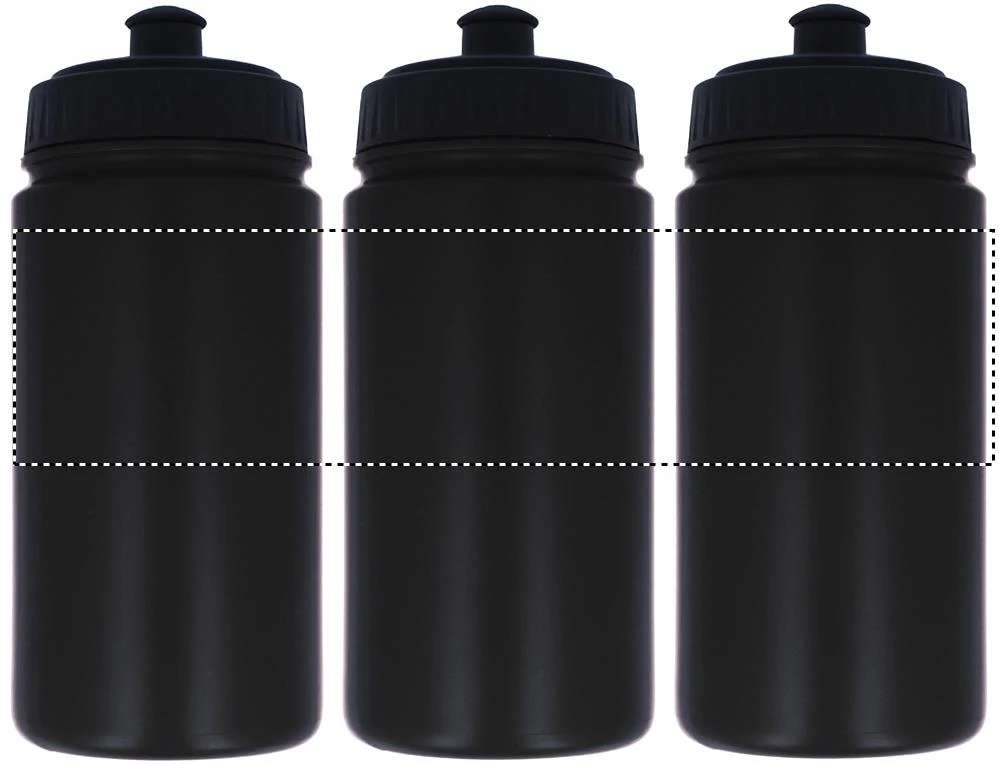 Športová fľaša na pitie – černá – tlačová plocha – BOTTLE DL