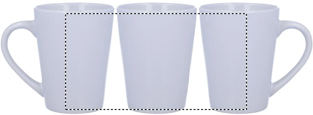 Keramický hrnček na kávu – bílá – tlačová plocha – MUG TC