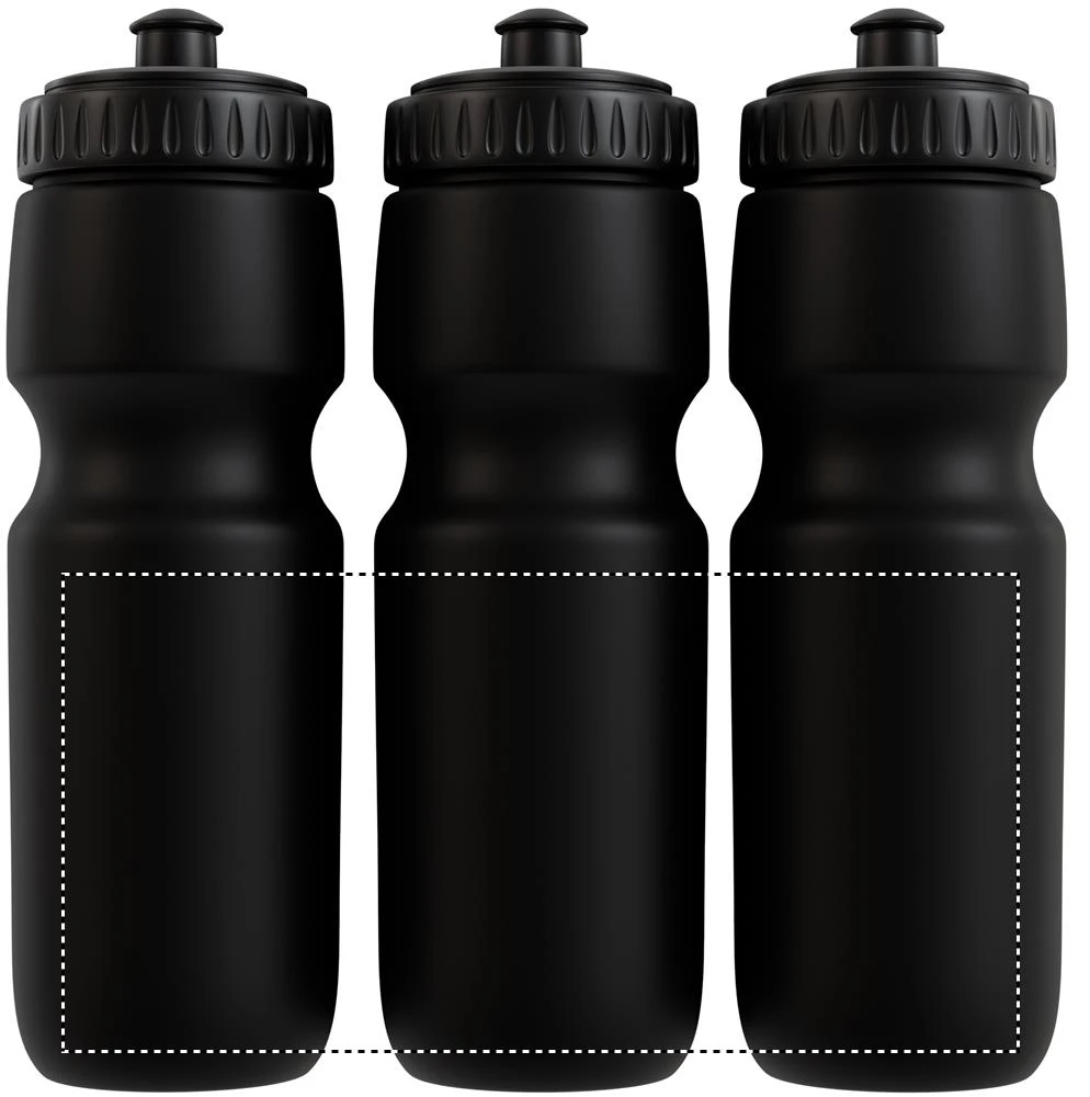 Športová fľaša 700 ml – černá – tlačová plocha – BOTTLE DL
