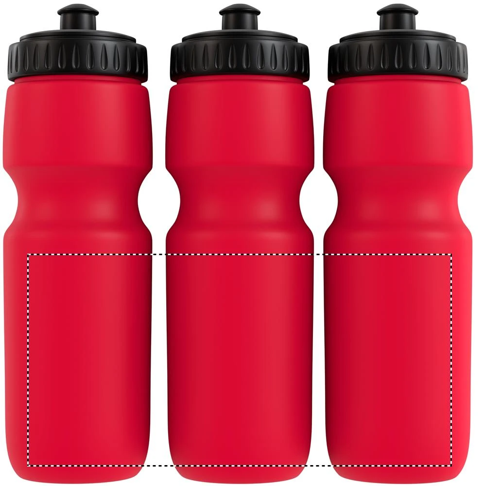 Športová fľaša 700 ml – červená – tlačová plocha – BOTTLE DL