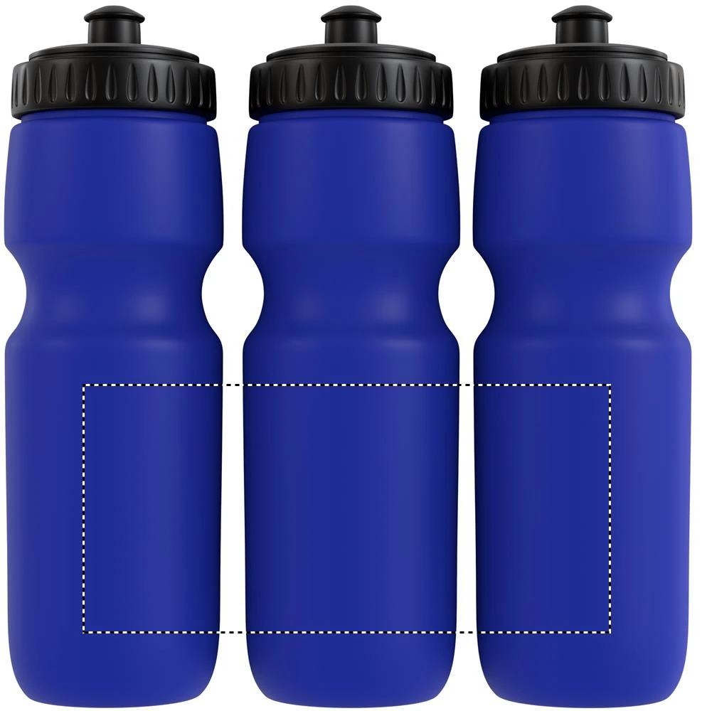 Športová fľaša 700 ml – modrá – tlačová plocha – Dookola (rotačná sieťotlač)