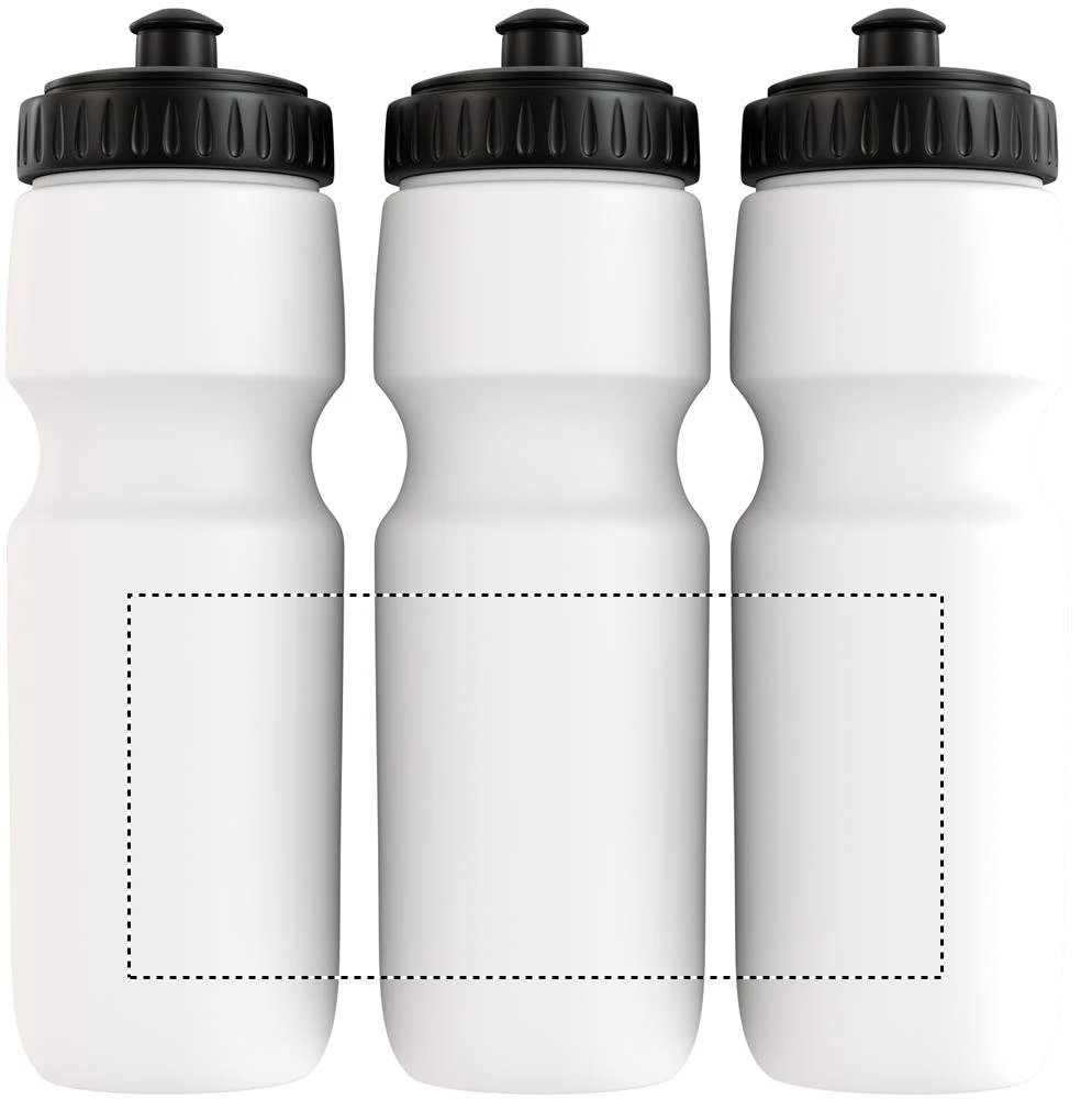 Športová fľaša 700 ml – bílá – tlačová plocha – Dookola (rotačná sieťotlač)
