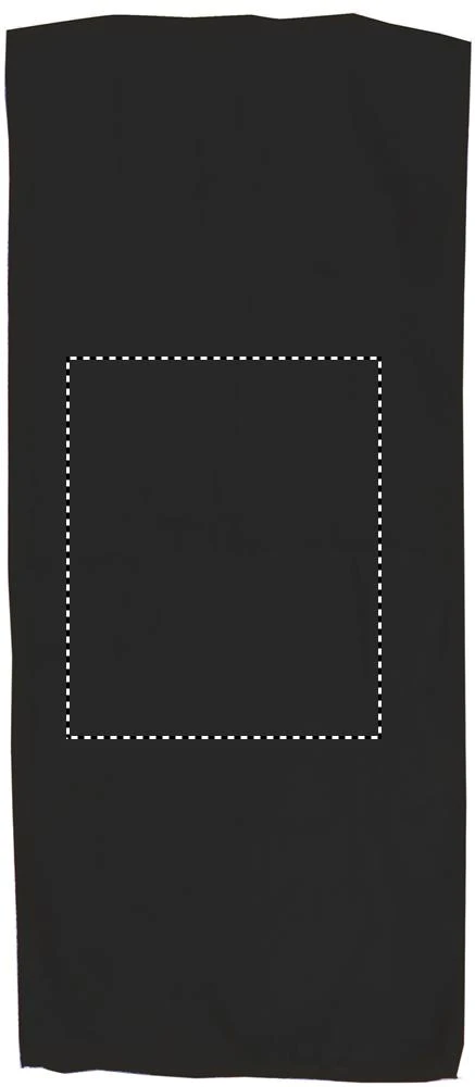 Športový uterák s obalom – černá – tlačová plocha – TOWEL FRONT E