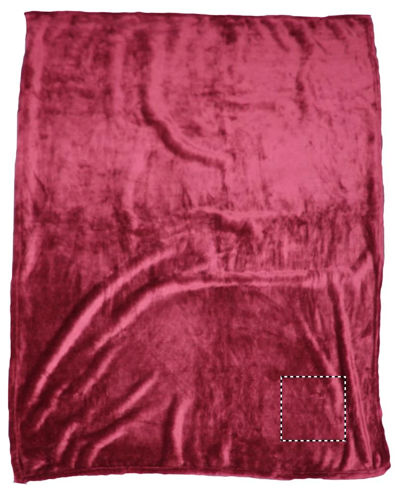Flanelové fleecová deka – vínová – tlačová plocha – BLANKET