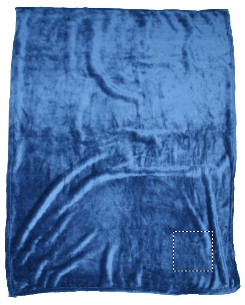 Flanelové fleecová deka – modrá – tlačová plocha – BLANKET