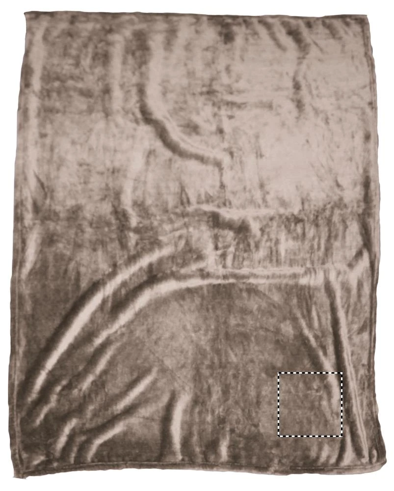 Flanelové fleecová deka – khaki – tlačová plocha – BLANKET