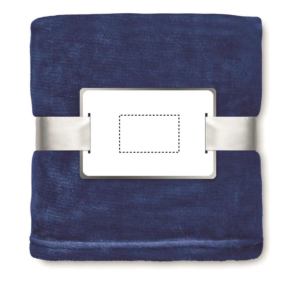 Flanelové fleecová deka – modrá – tlačová plocha – INLAY PAD
