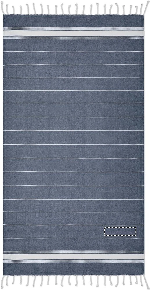 Plážová osuška – modrá – tlačová plocha – TOWEL CORNER