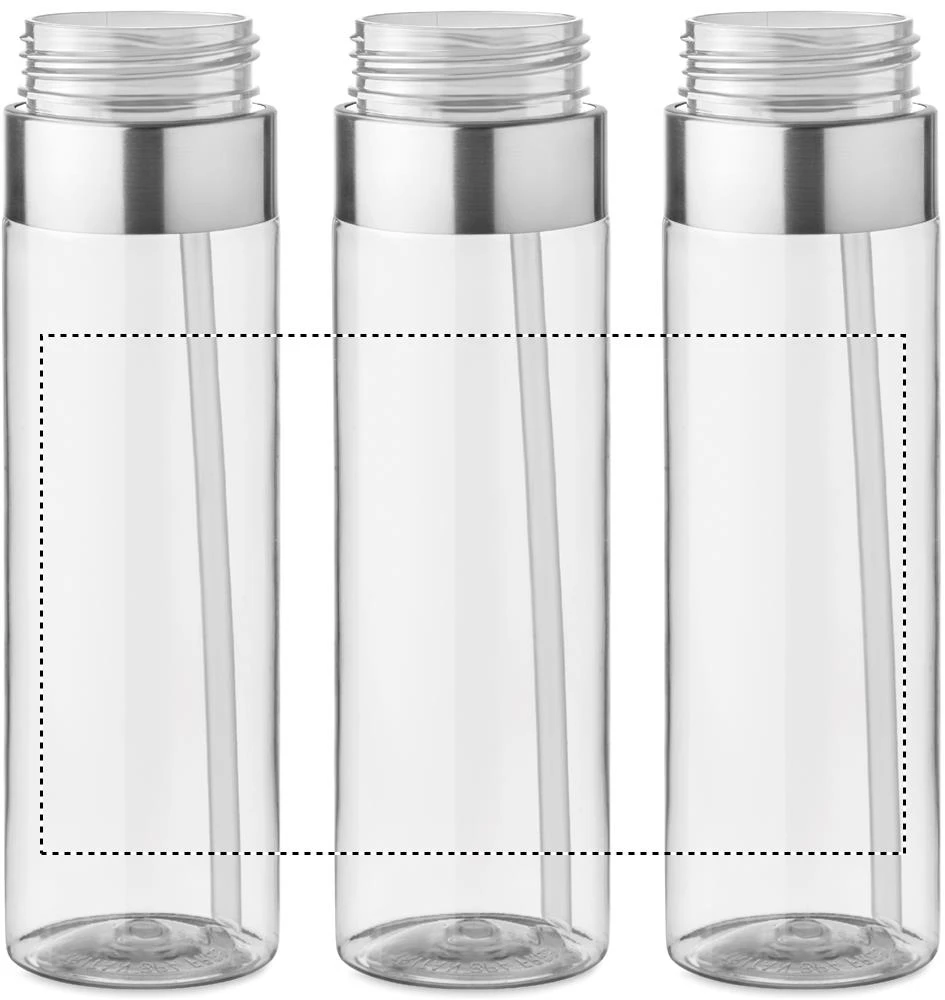 Tritanová fľaša 650 ml – transparentní – tlačová plocha – Dookola (rotačná sieťotlač)