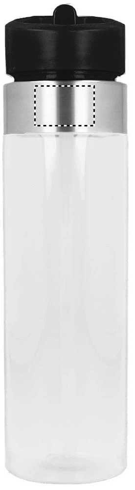 Tritanová fľaša 650 ml – transparentní – tlačová plocha – FRONT RING