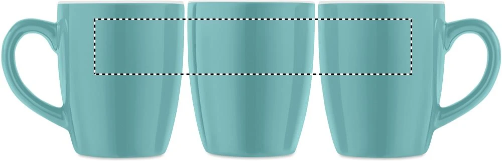 Keramický farebný hrnček 300 ml – modrá – tlačová plocha – MUG TC