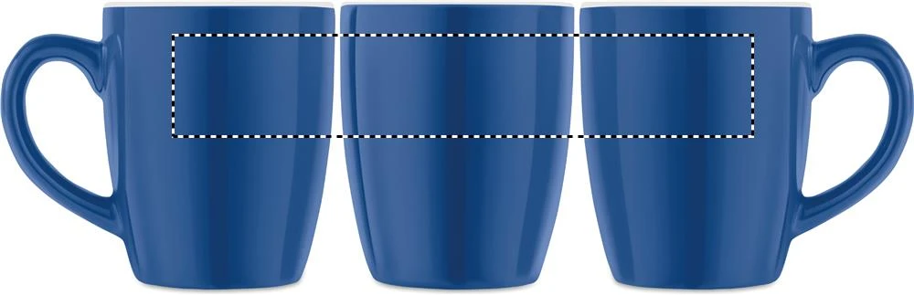 Keramický farebný hrnček 300 ml – královská modř – tlačová plocha – MUG TC