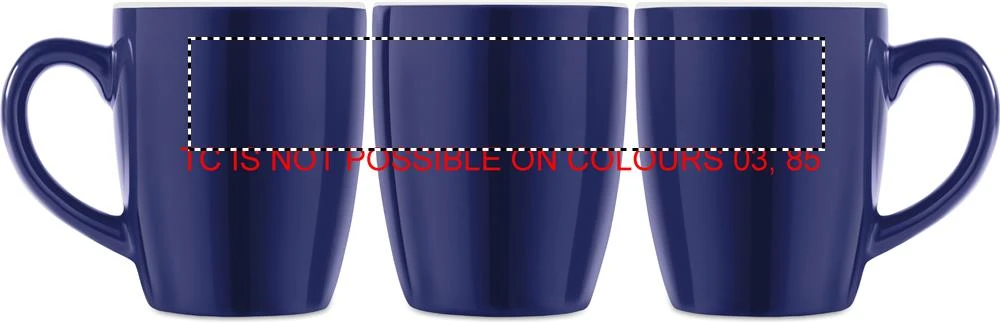 Keramický farebný hrnček 300 ml – francouzská námořnická modř – tlačová plocha – MUG TC