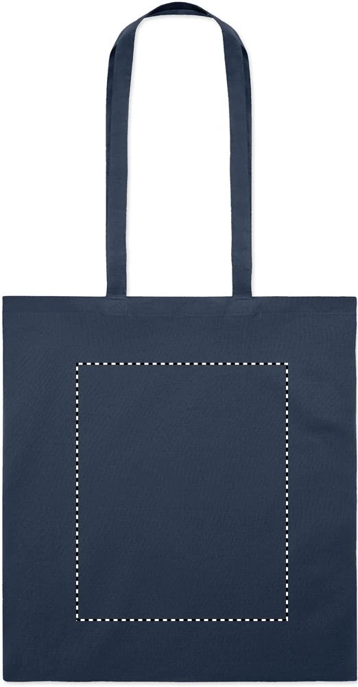 Farebná nákupná taška – francouzská námořnická modř – tlačová plocha – EMBROIDERY