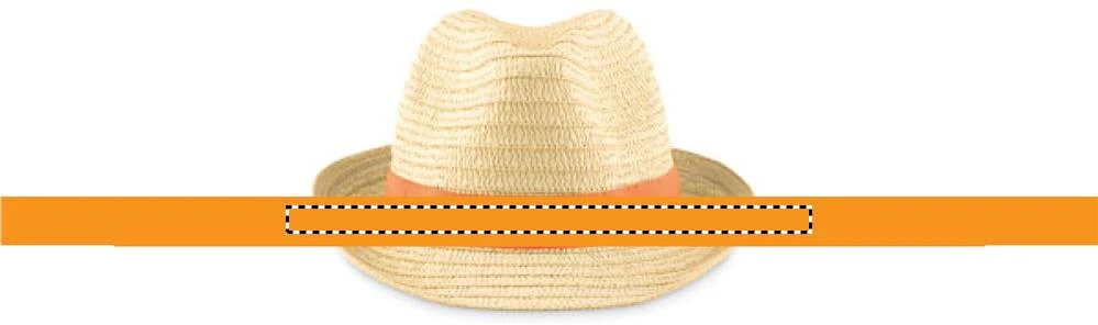 Papierový slamák – oranžová – tlačová plocha – BAND