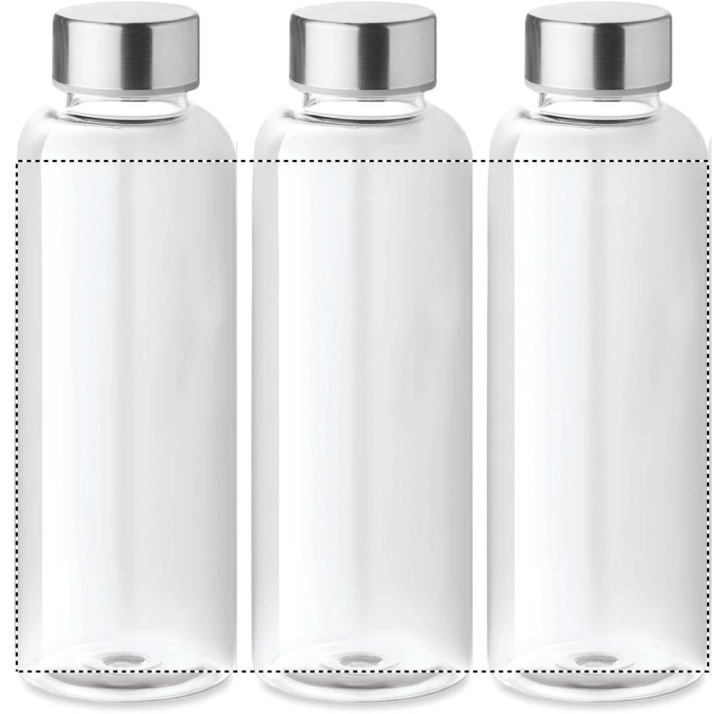 Tritanová fľaša 500 ml – transparentní – tlačová plocha – Dookola 360°