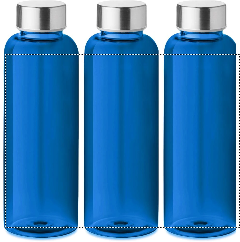 Tritanová fľaša 500 ml – královská modř – tlačová plocha – Dookola 360°