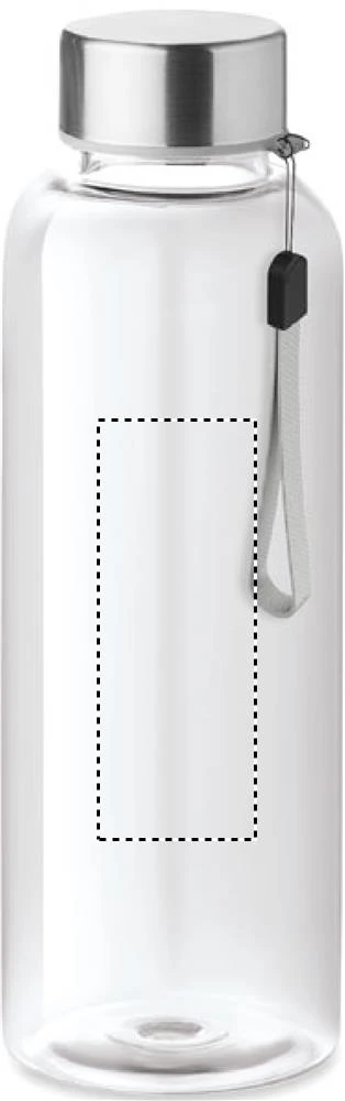 Tritanová fľaša 500 ml – transparentní – tlačová plocha – BOTTLE PAD
