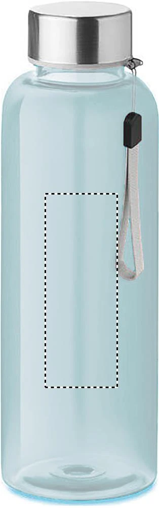 Tritanová fľaša 500 ml – transparentní světle modrá – tlačová plocha – BOTTLE PAD