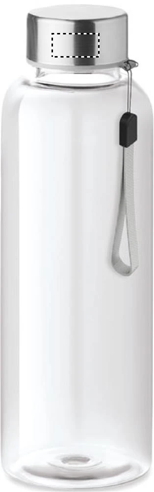 Tritanová fľaša 500 ml – transparentní – tlačová plocha – Veko