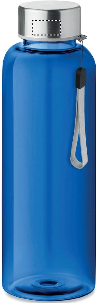 Tritanová fľaša 500 ml – královská modř – tlačová plocha – Veko