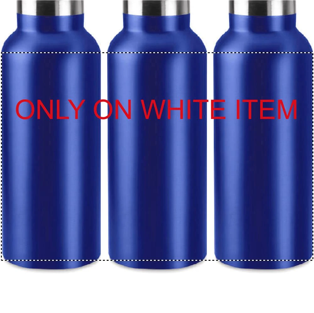 Dvojstenná fľaša 500 ml – modrá – tlačová plocha – SUBLIMATION 360