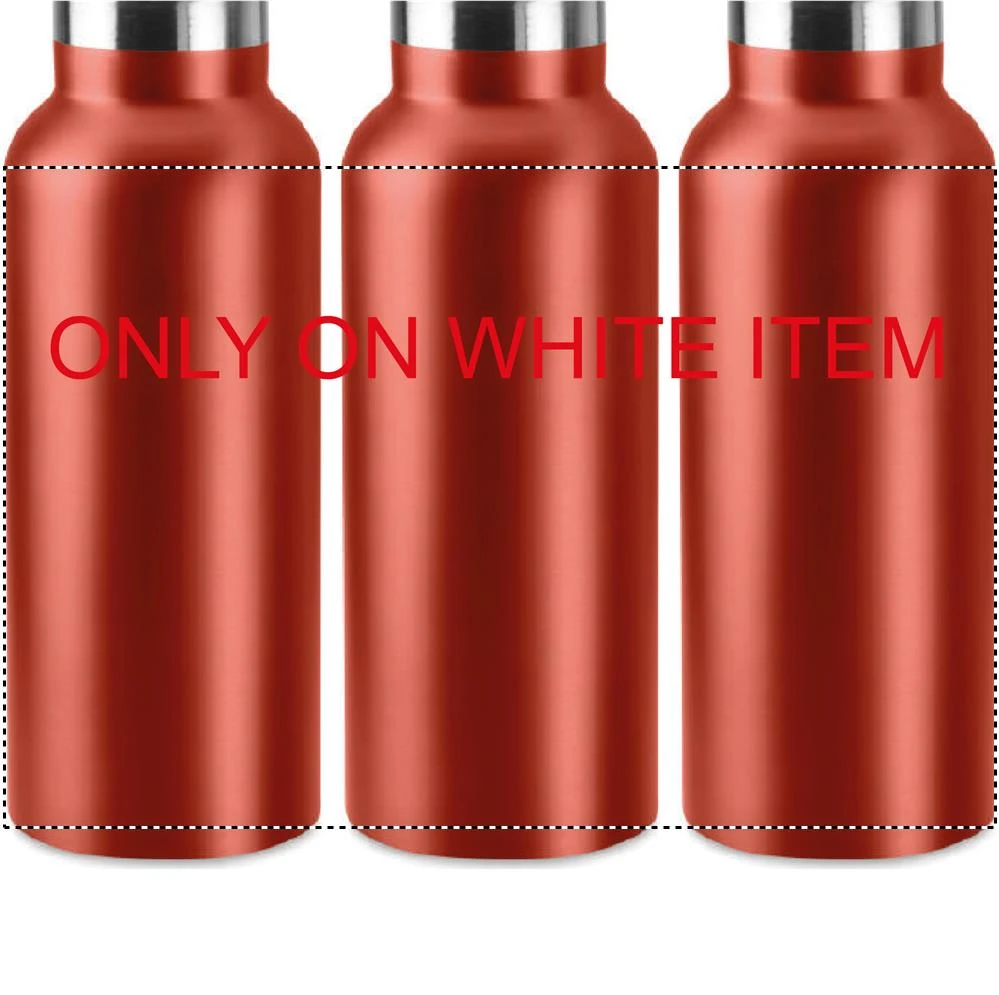 Dvojstenná fľaša 500 ml – červená – tlačová plocha – SUBLIMATION 360
