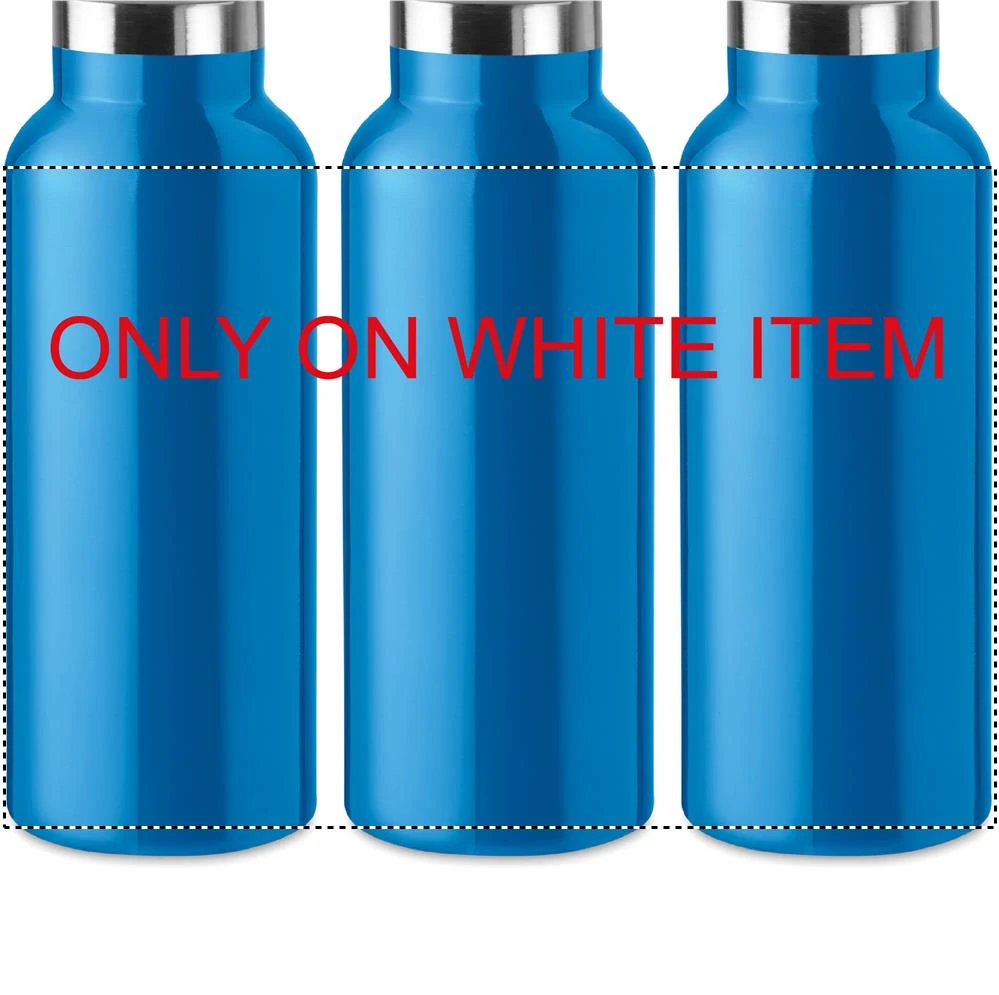 Dvojstenná fľaša 500 ml – tyrkysová – tlačová plocha – SUBLIMATION 360