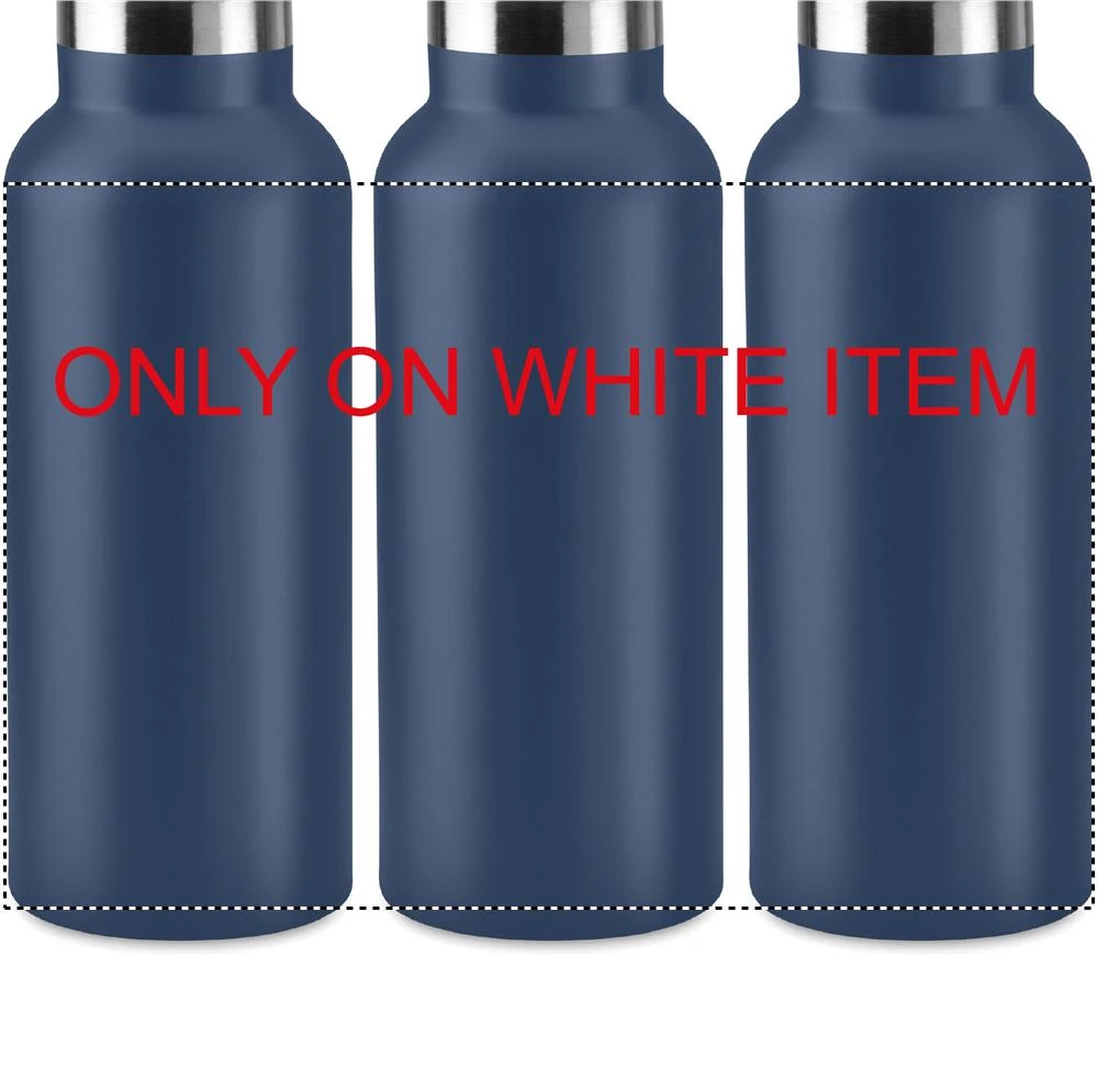 Dvojstenná fľaša 500 ml – francouzská námořnická modř – tlačová plocha – SUBLIMATION 360