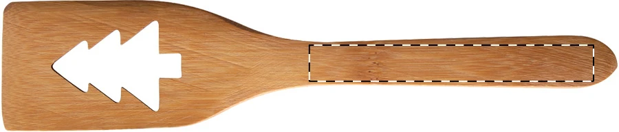 Sandtrask lyžica na varenie – natural – tlačová plocha – Rukoväť - predná