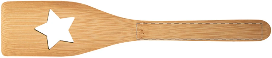 Sandtrask lyžica na varenie – natural – tlačová plocha – Rukoväť - predná