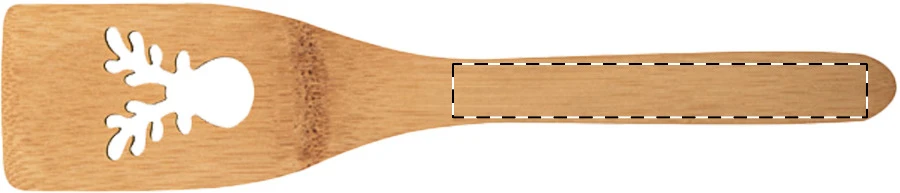 Sandtrask lyžica na varenie – natural – tlačová plocha – Rukoväť - predná