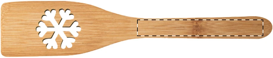 Sandtrask lyžica na varenie – natural – tlačová plocha – Rukoväť - predná