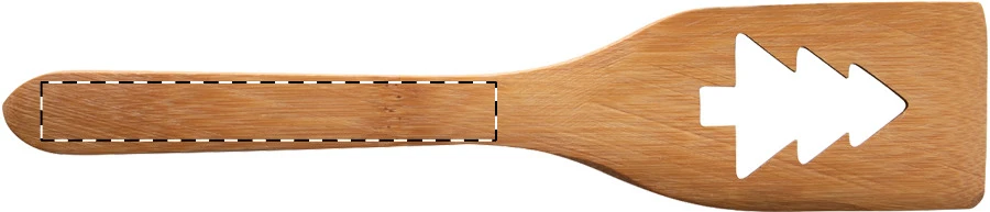 Sandtrask lyžica na varenie – natural – tlačová plocha – Rukoväť - zadná