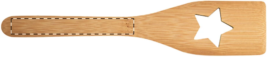 Sandtrask lyžica na varenie – natural – tlačová plocha – Rukoväť - zadná