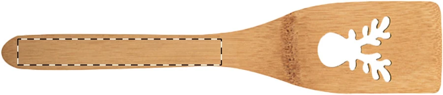 Sandtrask lyžica na varenie – natural – tlačová plocha – Rukoväť - zadná