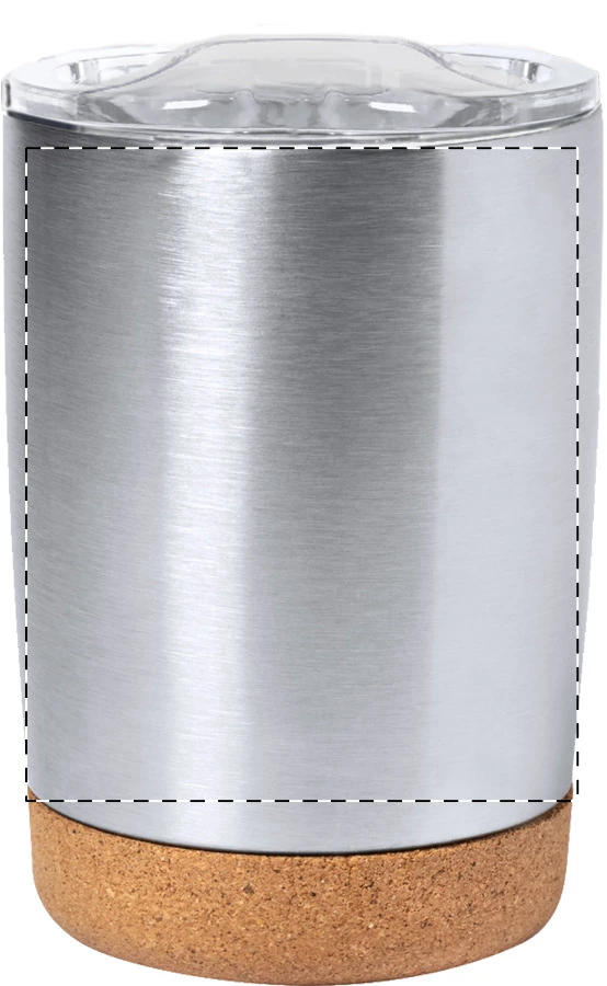 Tercox termo hrnček – silver – tlačová plocha – Zadná strana