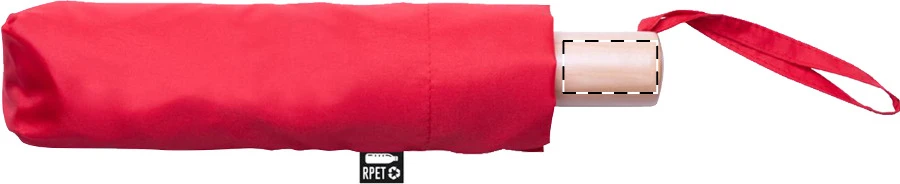 Brosoboo dáždnik – red – tlačová plocha – Rukoväť