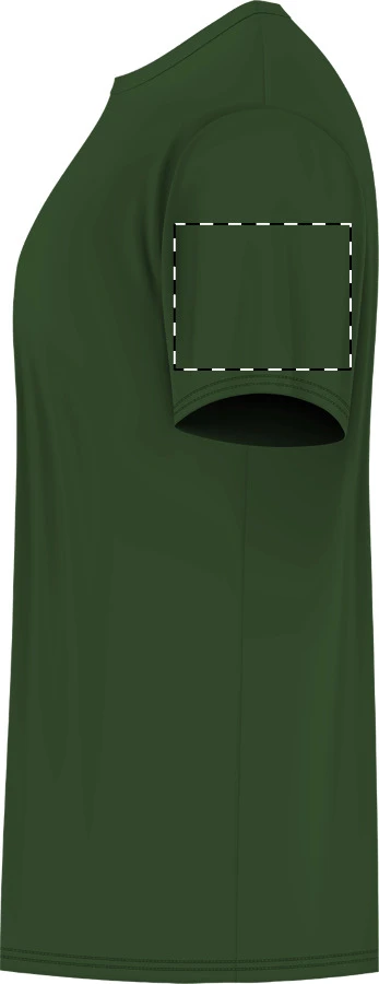 GI5000 ťažké bavlnené tričko - Gildan – dark green – tlačová plocha – Ľavý rukáv