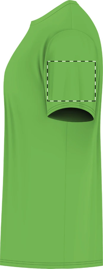 GI5000 ťažké bavlnené tričko - Gildan – kiwi green – tlačová plocha – Ľavý rukáv