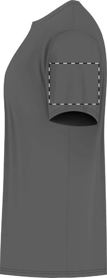GI5000 ťažké bavlnené tričko - Gildan – dark grey – tlačová plocha – Ľavý rukáv